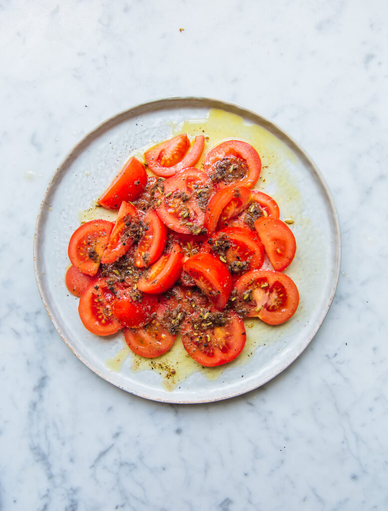 Tomatensalade met ansjovis