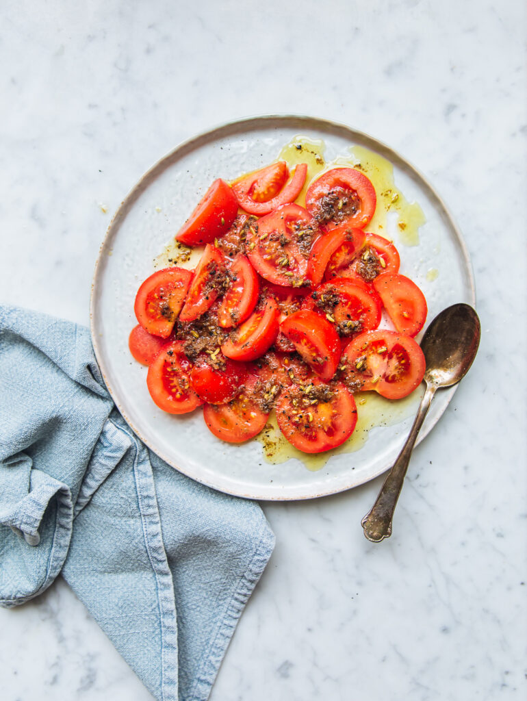 Tomatensalade met ansjovis