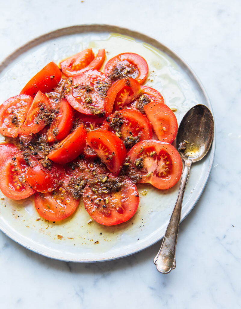 Tomatensalade met ansjovis